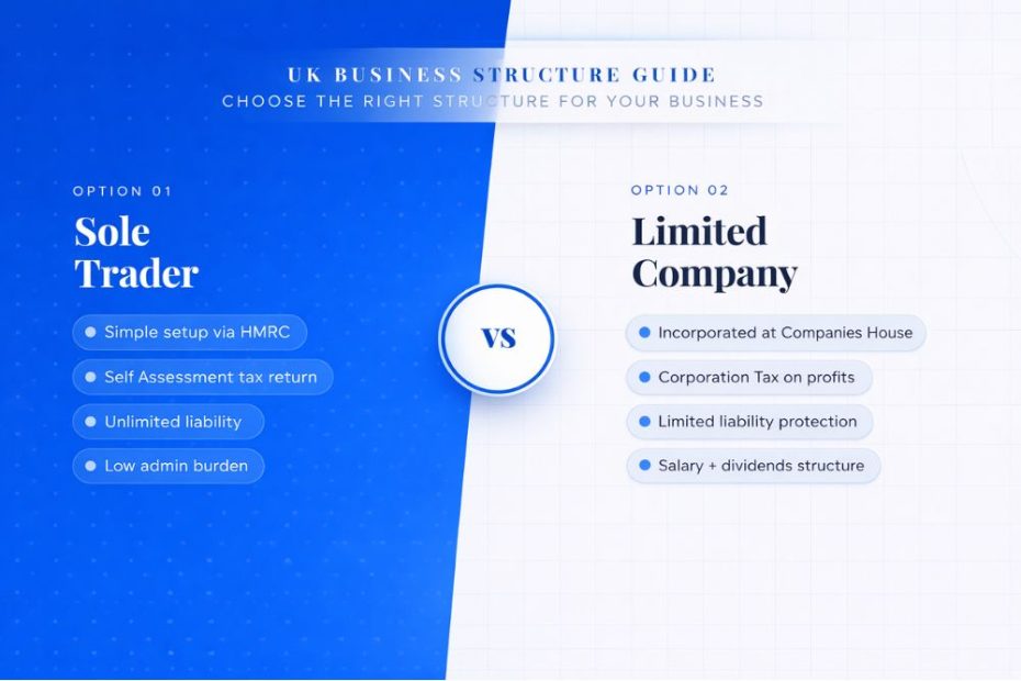 sole trader vs limited company UK